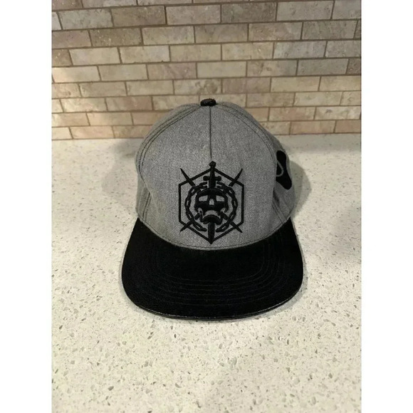 Gears of War Authentic Destiny Bungie Snapback hat grey with black embroidery h2 - Picture 1 of 7